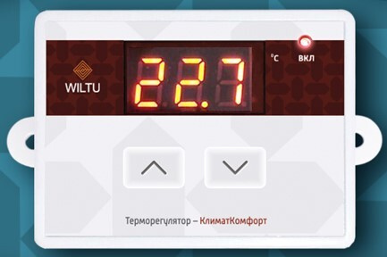 Терморегулятор/термостат Wiltu до 1500Вт Для водопровода, Для инфракрасного отопления, белый  #1