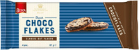 Овсяное печенье с какао BISCA &#34;Choco Flakes&#34;, хрустящее, с шоколадными хлопьями, 87 г. Спонсорские товары