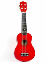 Укулеле сопрано матовая красная Belucci XU21-21 Red. Спонсорские товары