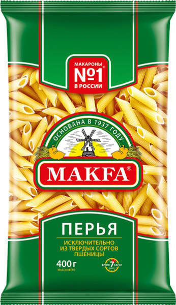 Макаронные изделия Makfa перья любительские, 400 г - купить с доставкой ...