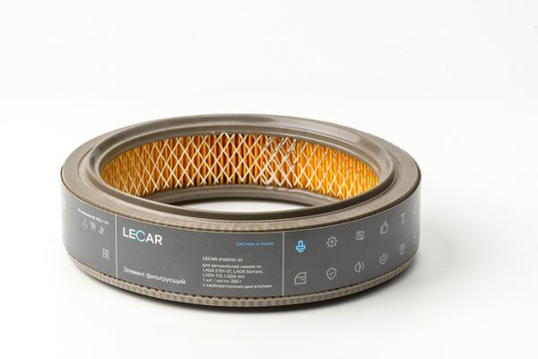 Фильтр воздушный 2101-2110 (карбюр) "LECAR" фирм.упак LECAR