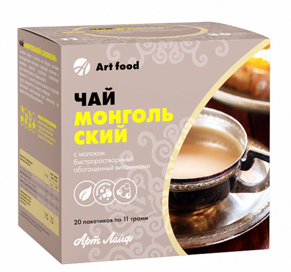 Арт Лайф Чай "Монгольский с молоком", 18 пакетиков - купить с доставкой ...