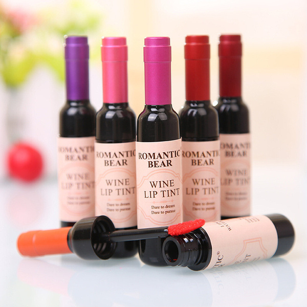 TrendKlo Набор винных тинтов для губ Romantic Bear Wine Lip Tint, 6шт х ...