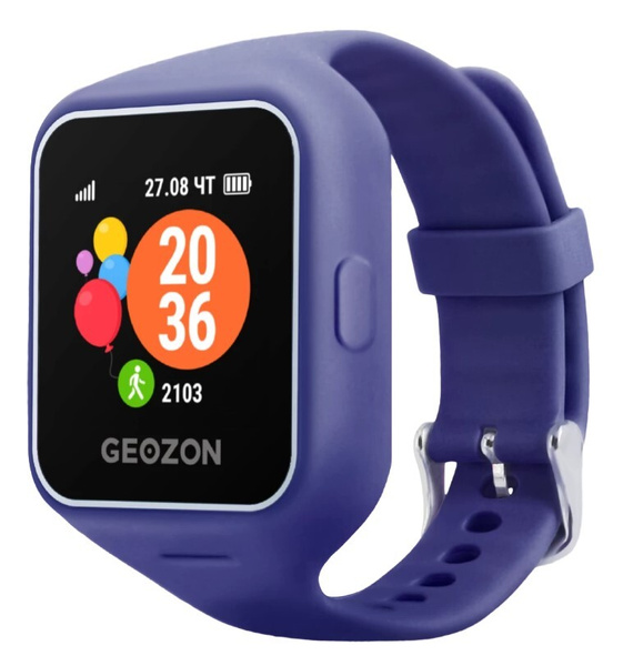 Купить смарт-часы GEOZON G-Kids Life Blue (G-W12DBLU), экран 1.3 ...