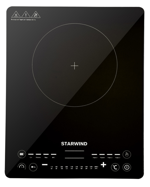 Плита Индукционная Starwind STI-1001 черный стеклокерамика (настольная ...