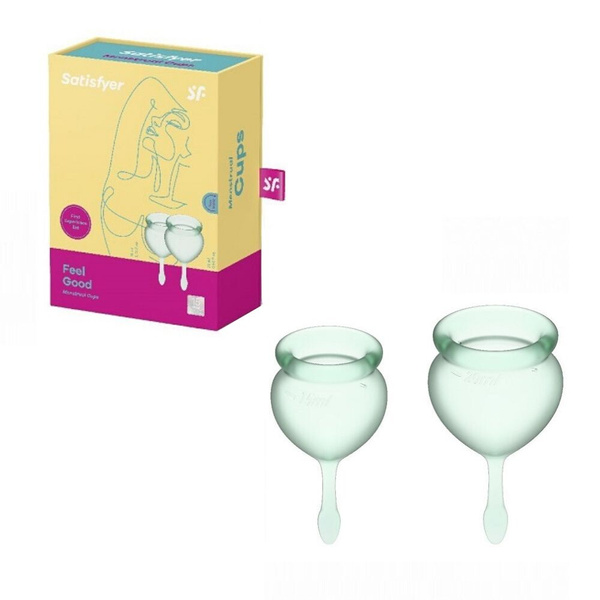 Менструальные чаши Satisfyer Feel good светло-зеленого цвета - купить с ...
