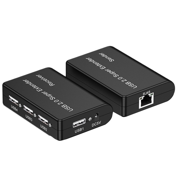 Характеристики USB2.0 Super Extender 100M 4 Port USB to RJ45 480Mbps ...