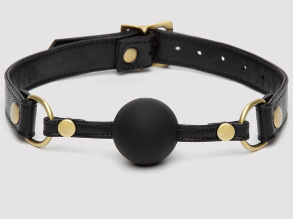 Черный кляп-шар Bound to You Faux Leather Ball Gag - купить с доставкой ...