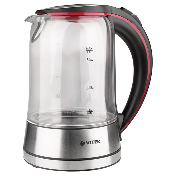 Купить электрический чайник VITEK VT-7009 TR, Стекло по низкой цене ...