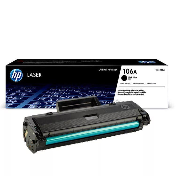 Расходник для печати HP Тонер 106A черный / Порошок W1106A, Черный ...