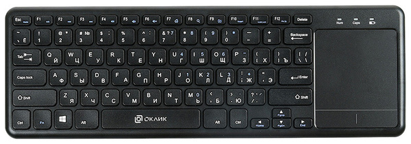 OKLICK 830ST черный USB беспроводная slim Multimedia Touch купить по ...