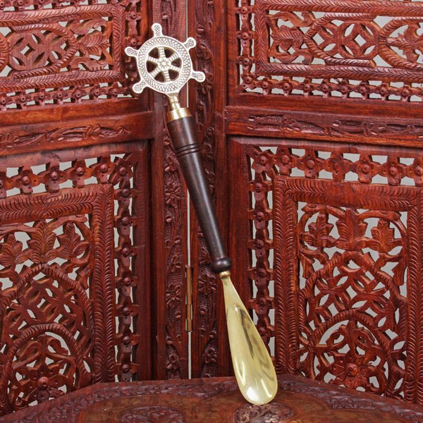 Ложка для обуви "Штурвал" латунь 37х7,5х2,5 см - купить с доставкой по ...