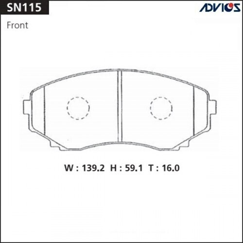 Колодки тормозные Advics SN115 - купить по низким ценам в интернет ...