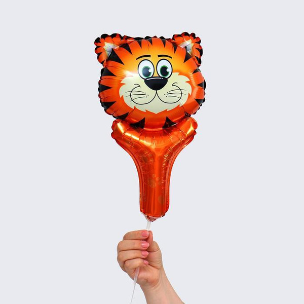 Шар фольгированный 14 Тигр/по 5 шт - купить в интернет-магазине OZON с ...
