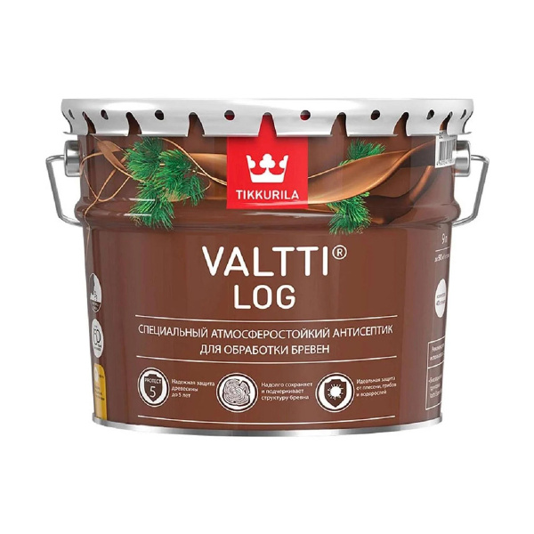 Tikkurila Valtti Log / Тикурила Валтти Лог Тик 9 Л Антисептик Для ...