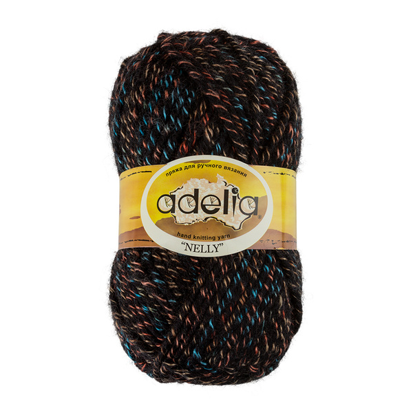 Пряжа Adelia "NELLY" 70% шерсть, 30% акрил 5 шт. х 100 г 100 м №19 ...
