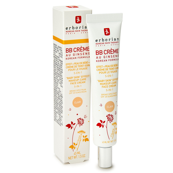 Erborian BB CREME, Тональный крем для лица с Женьшенем, Светлый, 45 мл ...