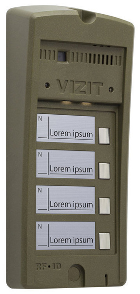 Видеодомофон VIZIT Safe Home Блок вызова домофона VIZIT БВД-306CP_306CP ...