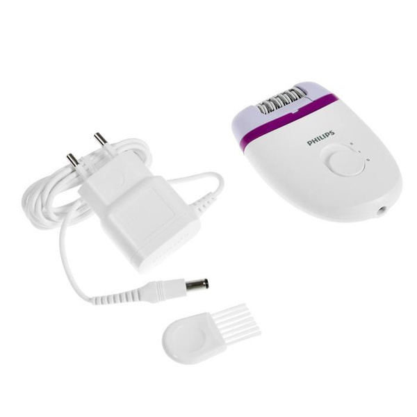 Эпилятор Philips BRE225/00, 20 пинцетов, 2 скорости, от сети, бело ...