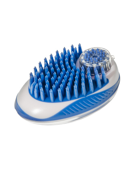 M-Pets массажная силиконовая щетка для мытья животных с диспенсером для ...