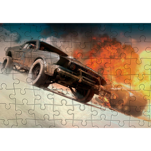 Пазл Картонный 29x20 см Mad Max (Безумный Макс, мэд макс, дорога ярости ...