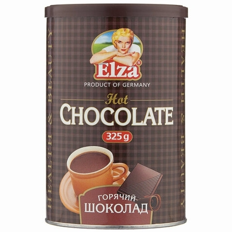 Горячий шоколад ELZA "Hot Chocolate" растворимый, 325 г, банка - купить ...