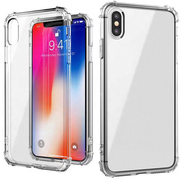 Силиконовый прозрачный чехол Armor для Apple iPhone X и iPhone XS ...