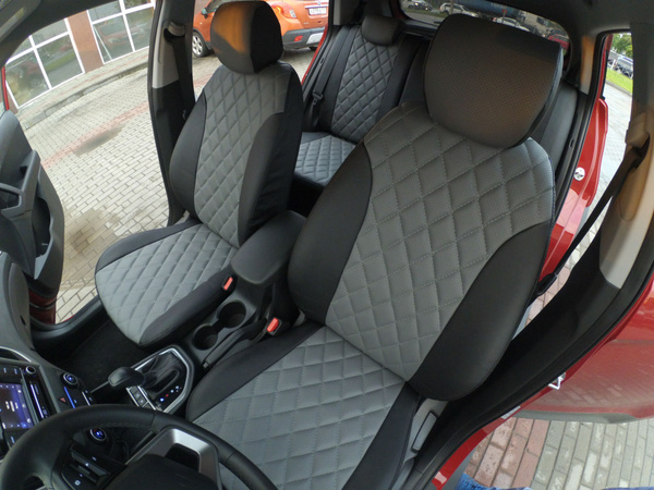Чехлы на автомобильные сидения АВТОБРАТ РОМБ для Хендай Крета (Hyundai ...