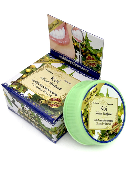 Kois Rda Toothpaste Rochjana Зубная паста отбеливающая растительная с экстрактом Кой Koi ...