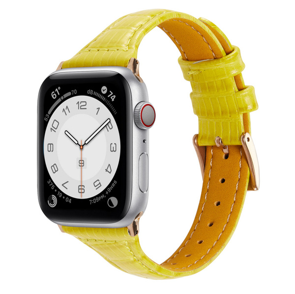 Кожаный узкий ремешок SWAP для Apple Watch 42mm / 44mm / 45mm, цвет ...