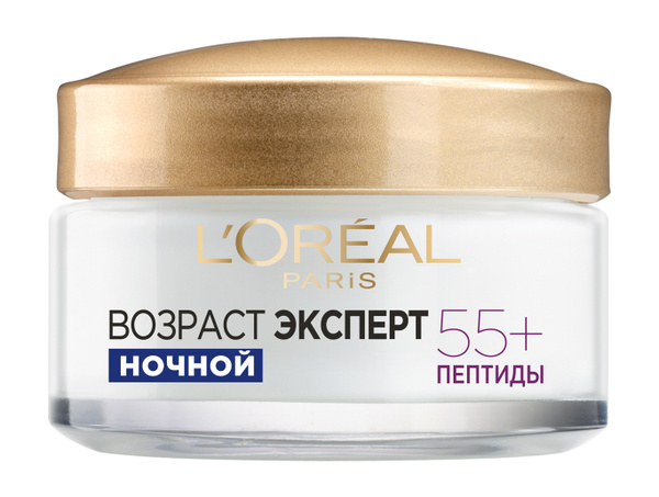 L'OREAL PARIS Крем ночной антивозрастной для лица Trio Active Возраст ...