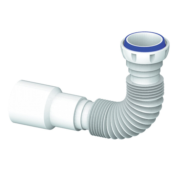 Гофра 1 1/2"*40/50 D45 (400 мм) с гайкой, плоская прокладка UNICORN ...