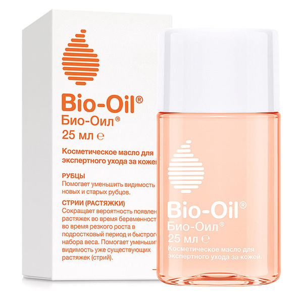 Bio-Oil Масло косметическое от шрамов растяжек неровного тона 25мл ...