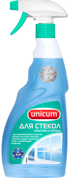 UNiCUM Средство для мытья стекол,пластика и зеркал с распылителем ...