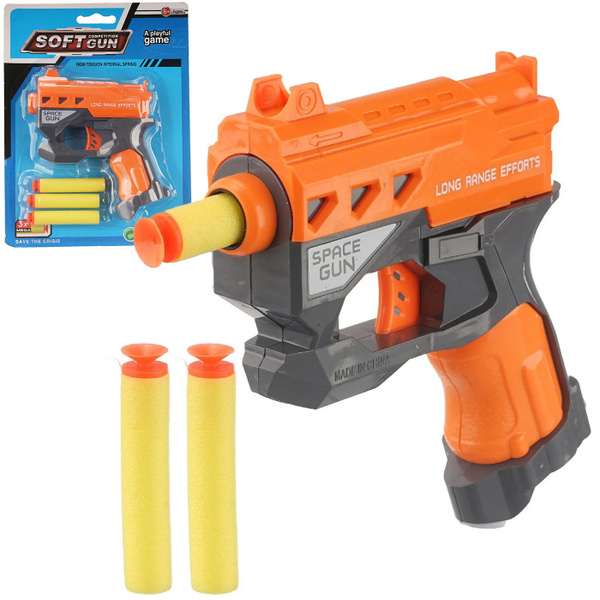 Автомат игрушечный Нерф, бластер с мягкими пулями на присосках NERF, 3 ...