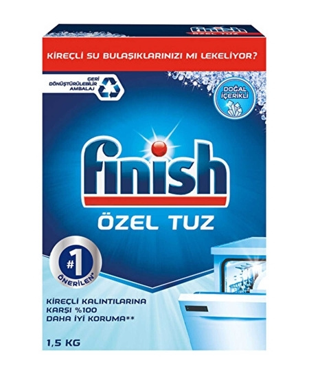 Соль для защиты посудомоечной машины Finish, 1,5 кг, Соль для ...
