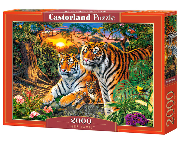 CastorLand Пазл Семья тигров 2000 деталей - купить с доставкой по ...