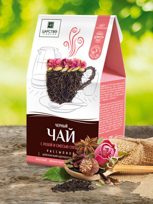 Царство ароматов. Черный чай с розой и смесью специй - купить с ...