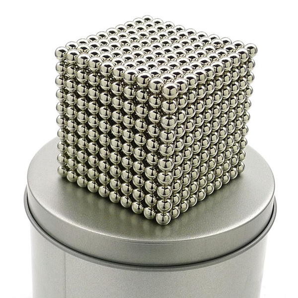 Магнитный конструктор Неокуб 1000 шариков 5 мм Neocube (Серебро ...