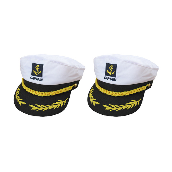 Фуражка морская взрослая капитанская "Captain", кепка капитана моряка с ...
