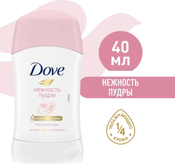 Dove / Антиперспирант-карандаш Dove Нежность пудры 40мл 2 шт - купить с ...