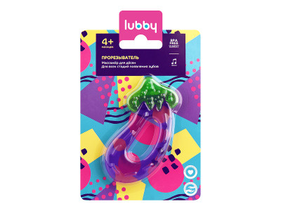 Прорезыватель Lubby, с водой 4+ фиолетовый - купить с доставкой по ...