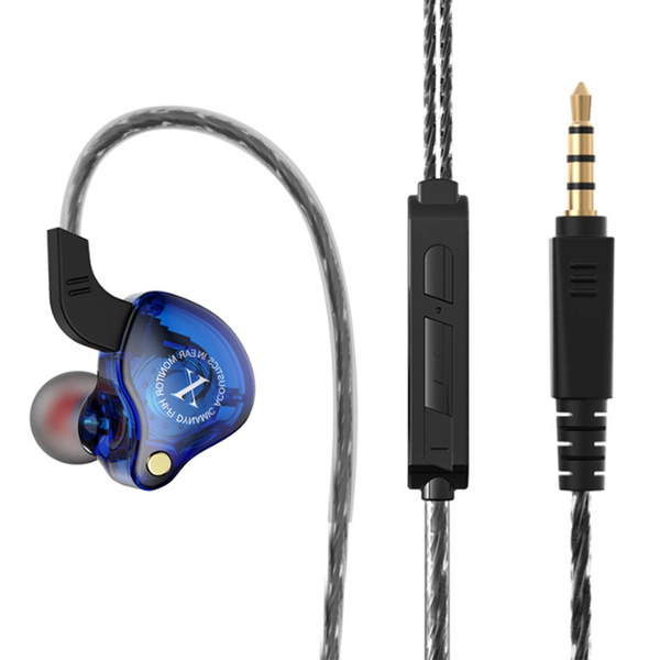 Bluetooth-гарнитура Спортивные проводные наушники HIFI для бега синие ...