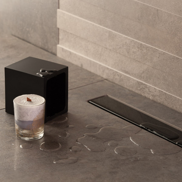Душевой трап (лоток) Pestan Confluo Frameless Line 850 Black Glass с ...