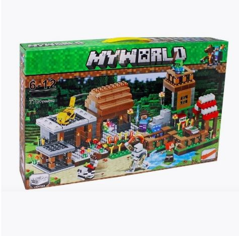 Конструктор Minecraft Игрушка Майнкрафт My World набор "Деревня в Лесу ...