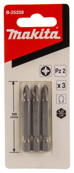 Бита Makita Standard PZ_B-25258, 1/4", 50 мм - купить по низким ценам в ...