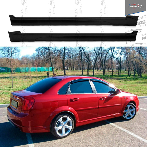 Накладки на пороги для автомобиля Chevrolet Lacetti (Шевроле Лачетти ...