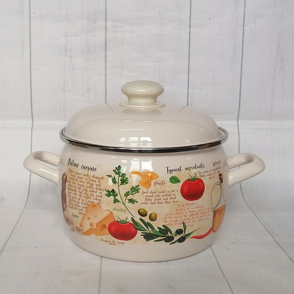 Кастрюля Лысьвенский завод эмалированной посуды, Эмалированная сталь, 3 ...