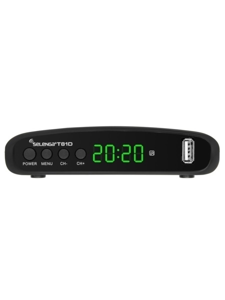 ТВ-тюнер Selenga DVB-T2 цифровой T81D, черный купить по выгодной цене в ...