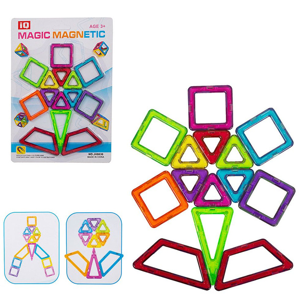 Конструктор MAGIC MAGNETIC развивающий магнитный 14 деталей JH8636A в ...